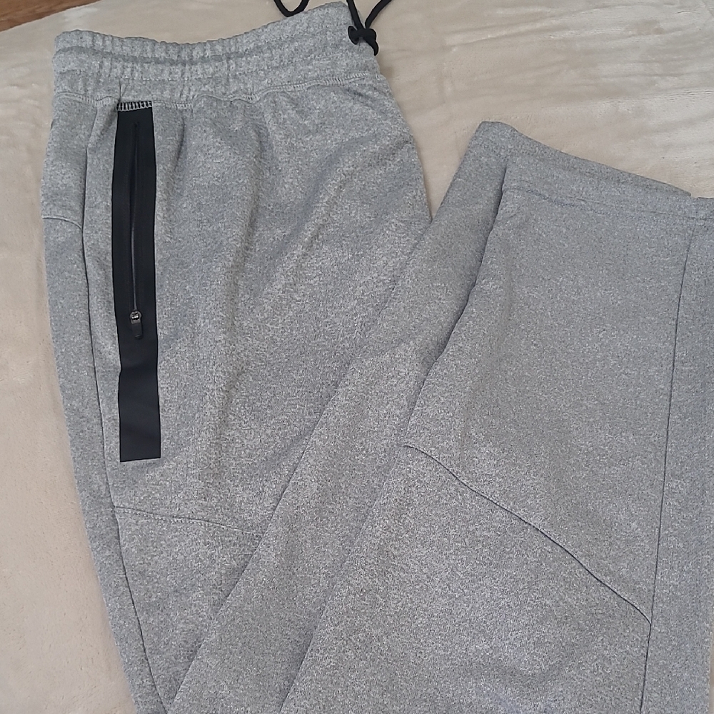 RBX Men's Heather Gray Joggers with Black Accents